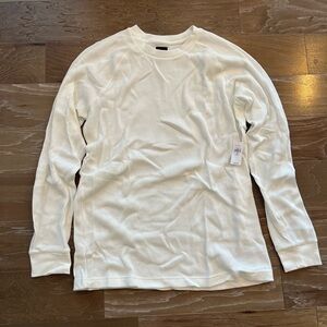 GAP White Long Sleeve Tee Classic Cotton